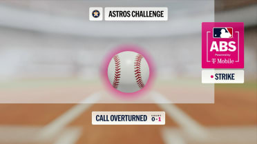 Ball 1 overturned to strike 1 after ABS challenge