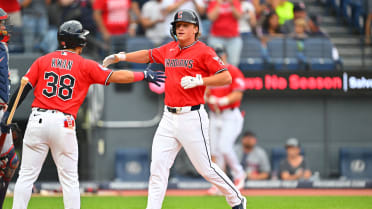 Petey Halpin's first Major League home run