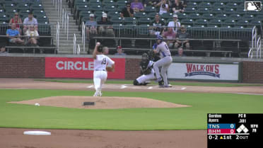 Owen Ayers homers (14) on a fly ball to left field.