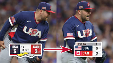 David Bednar retires three straight to end the 7th