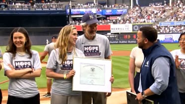 Hope Week Honoree Sarah Langs at Yankee Stadium 