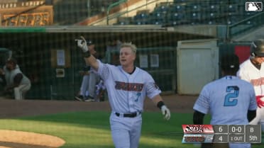 Kevin Bruggeman hits an inside-the-park home run