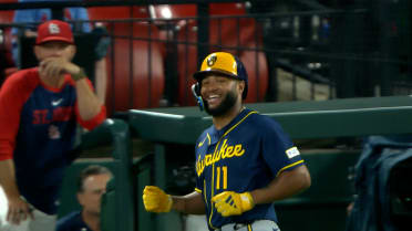 Jackson Chourio bats left-handed