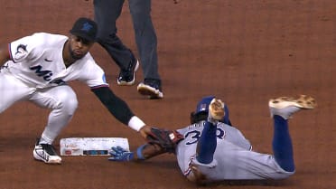 Nicky Lopez is caught stealing second after review