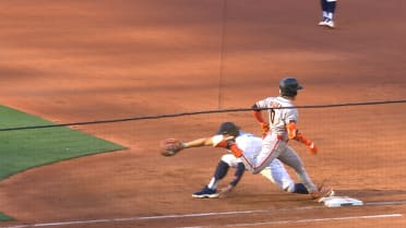 Colt Emerson throws out Drew Gilbert after a review