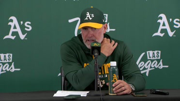 Mark Kotsay discusses Athletics' 5-3 loss