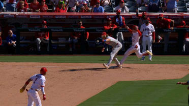 Out at first overturned as safe after umpire review