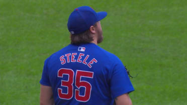 Justin Steele strikes out five batters vs. Brewers