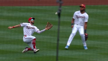 Dylan Crews' smooth sliding catch