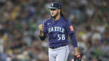 Luis Castillo strikes out four against the A's