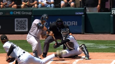 Trent Grisham reaches on catcher's interference 