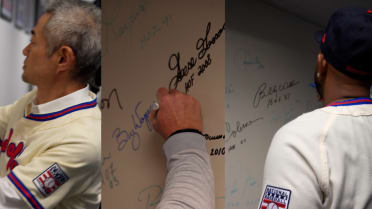 Ichiro, CC, Wagner sign HOF Wall at MLB Network
