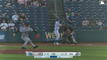 Carson Roccaforte homers (3) on a fly ball to right field.