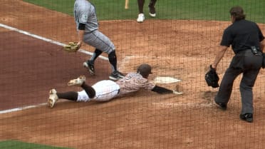 Xander Bogaerts scores on Drew Romo's passed ball