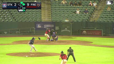 Juan Martinez singles on a line drive to center fielder Drew Burress. Daniel Jackson scores. Jack Natili to 3rd.