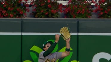 Tyler Soderstrom's leaping catch
