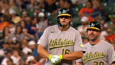Zach Gelof scores on fielding error