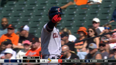 Andrés Giménez collects four hits