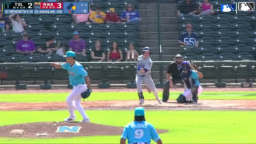 Charles Davalan collects his first knock for Tulsa