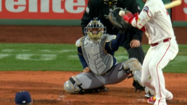 Willson Contreras is hit by a pitch after review