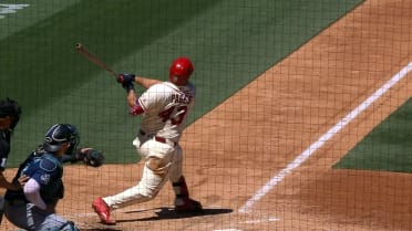 Pedro Pagés records a home run after review
