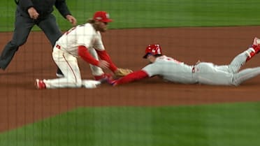 Harper confirmed out at second