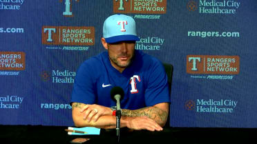 Skip Schumaker on Rangers' loss, Jack Leiter's start