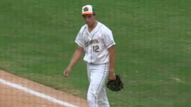 Seth Hernandez strikes out a pair