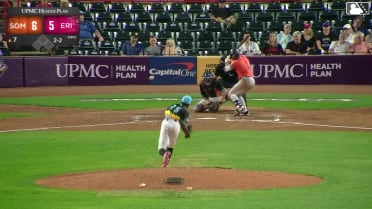 Jace Avina homers (20) on a fly ball to right center field.