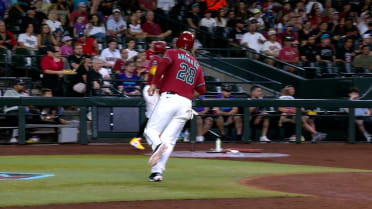 Nolan Arenado scores on a fielder's choice