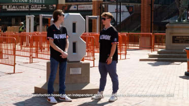 Bat Boys on the Orioles' retired numbers