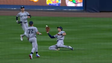Spencer Jones' sliding catch