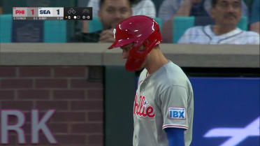 Trea Turner meets Ichiro prior to the game