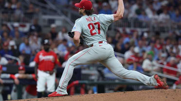 Aaron Nola gets Mauricio Dubón swinging