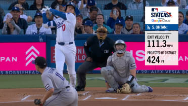 Shohei Ohtani's 111.3 mph, 424-foot leadoff home run