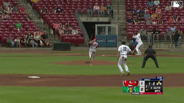 Brandon Winokur homers (5) on a fly ball to center field. Marek Houston scores.