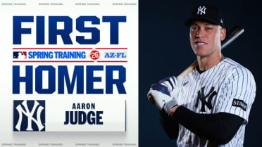 Aaron Judge pega su 1er jonrón de la primavera