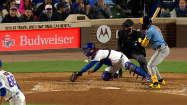 David Hamilton scores on a wild pitch