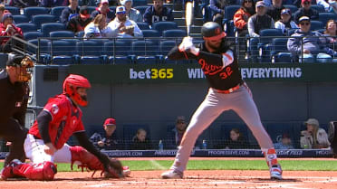 Weston Wilson is hit by a pitch after a review