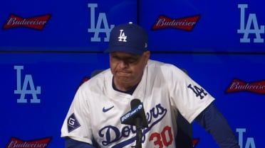 Dave Roberts discusses 5-4 win over Giants 