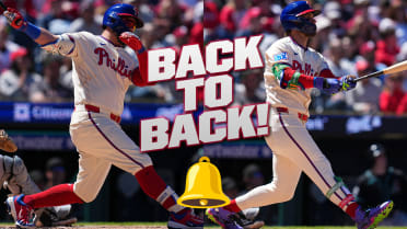 Schwarber, Harper go back-to-back in the 3rd inning