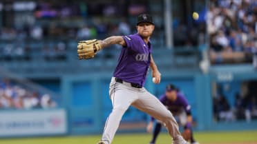 Kyle Freeland strikes out Kyle Tucker to end inning