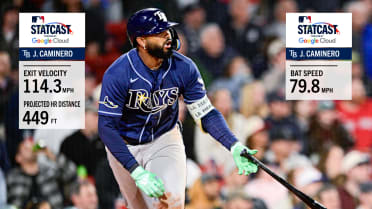 Junior Caminero smashes a 449-foot home run