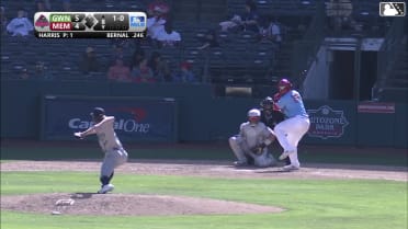 Leo Bernal homers (2) on a fly ball to left field.