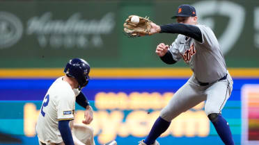 Tigers record out on fortunate ricochet off runner