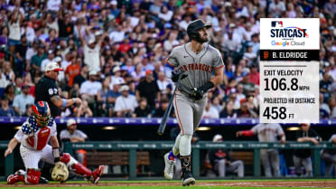 Bryce Eldridge smashes a 458-foot home run
