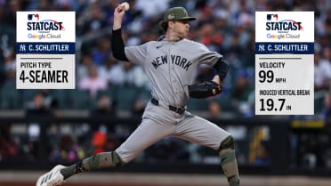 Cam Schlittler's four-seamer against the Mets