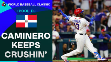 Junior Caminero's three-run home run