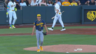 Brandon Sproat strikes out Zach Gelof
