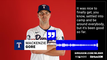 MacKenzie Gore talks getting settled in Rangers camp